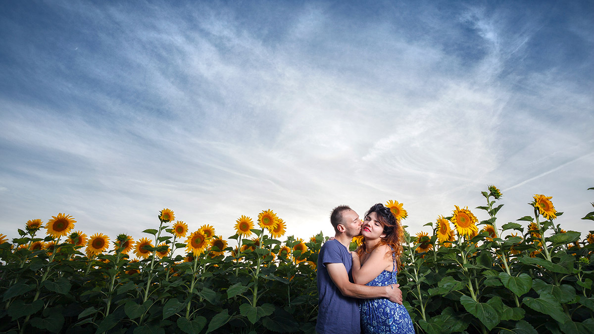 engagement-outdoor-summer-sunflower-field-photographer-bologna