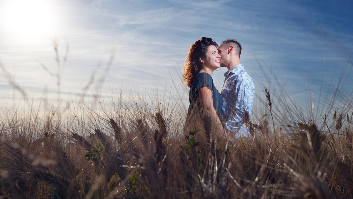 Ripresa foto prematrimoniale estate