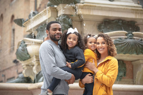 Candid family photographer in photoshoot in Copenhagen