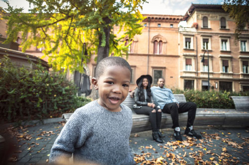 Outdoor family photoshoot in Copenhagen