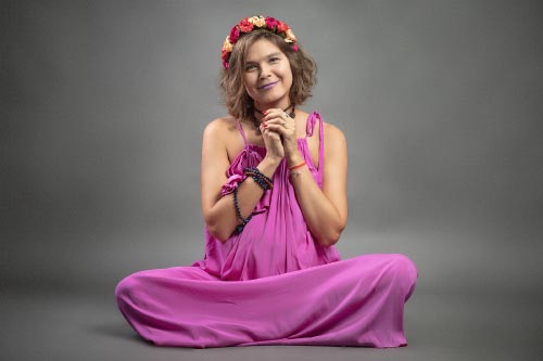 Professionel gravid fotografering i fotostudie i København